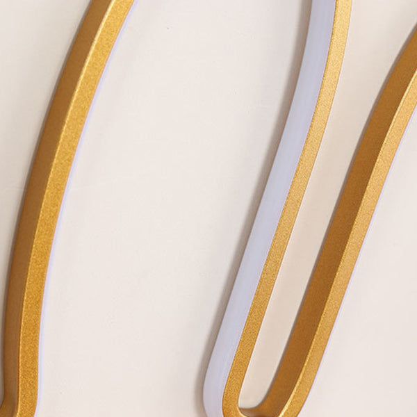 Rabbit Shaped Wall Night Light Cartoon USB Charging LED Wall Sconce