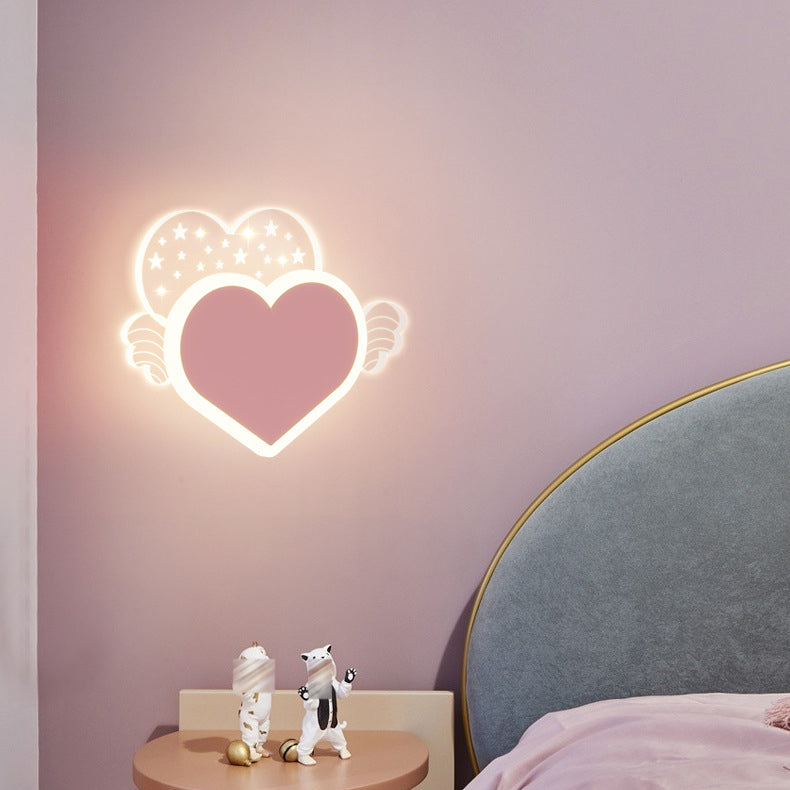 Cartoon LED Wall Lamp Children's Bedroom Wall Sconce Lighting