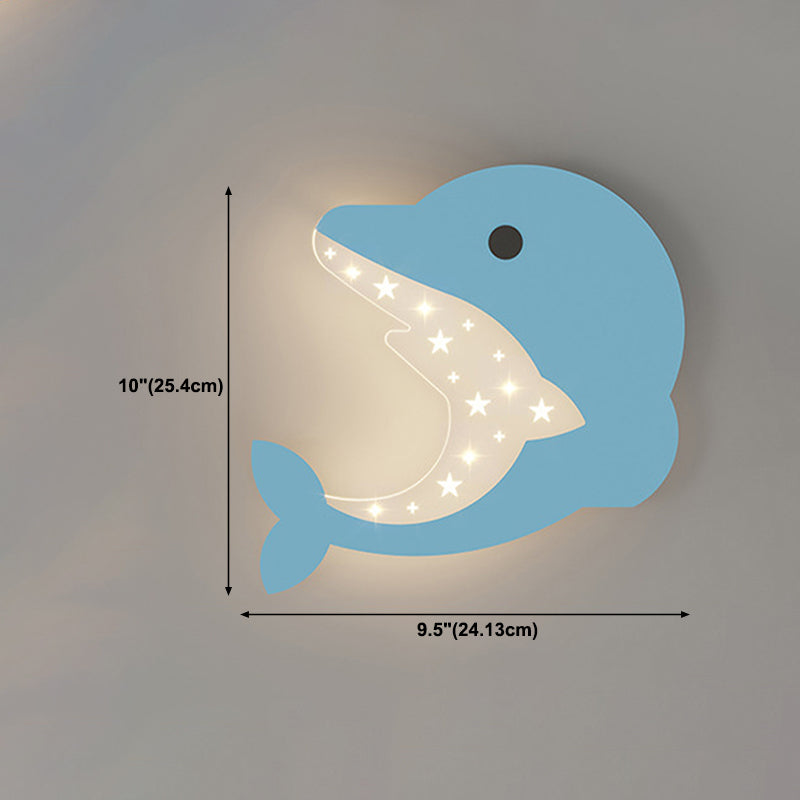 Cartoon LED Wall Lamp Children's Bedroom Wall Sconce Lighting