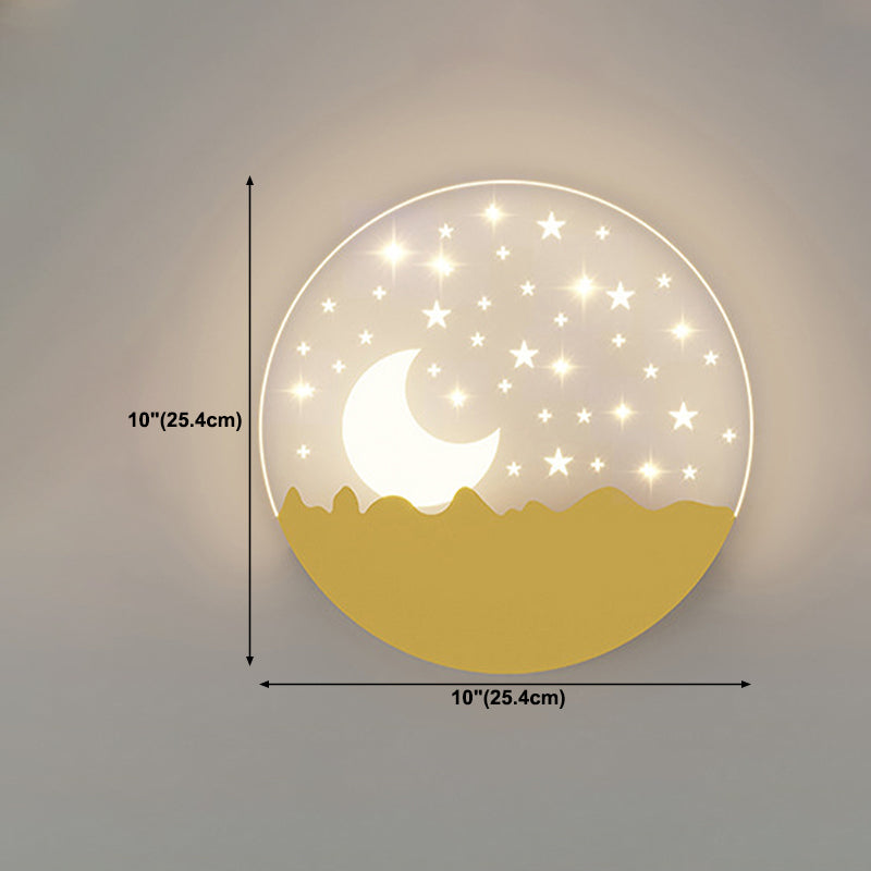 Cartoon LED Wall Lamp Children's Bedroom Wall Sconce Lighting