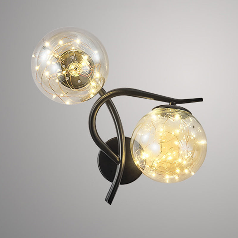 Light Luxury Metal Wall Light Nordic Style Led Wall Lamp for Living Room