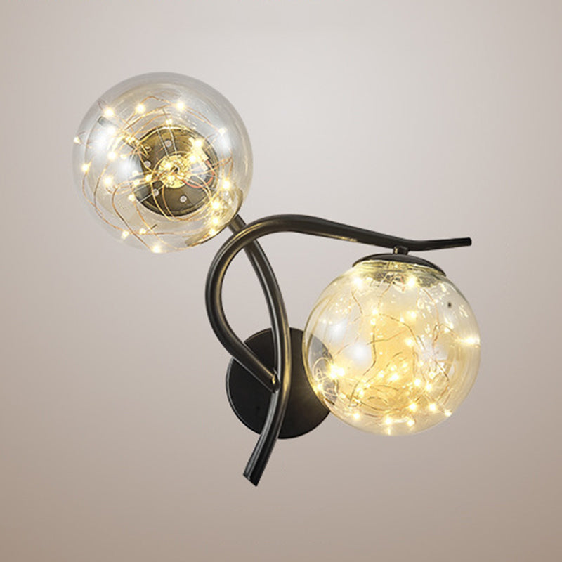 Light Luxury Metal Wall Light Nordic Style Led Wall Lamp for Living Room