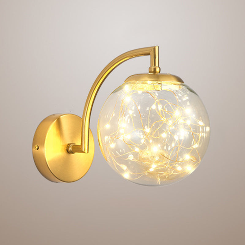 Light Luxury Metal Wall Light Nordic Style Led Wall Lamp for Living Room