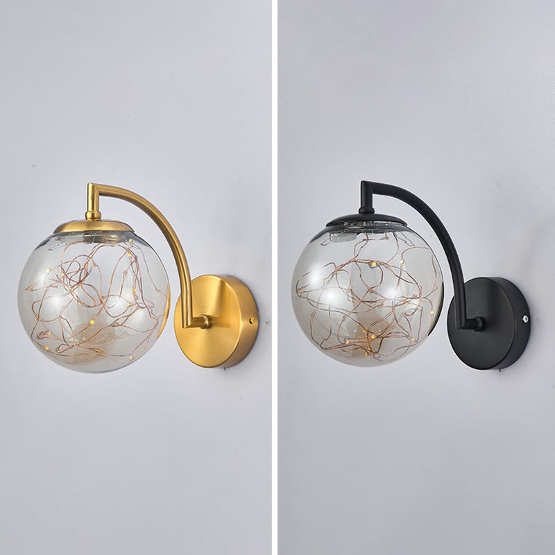 Light Luxury Metal Wall Light Nordic Style Led Wall Lamp for Living Room