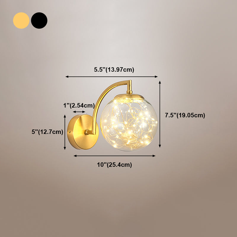 Light Luxury Metal Wall Light Nordic Style Led Wall Lamp for Living Room