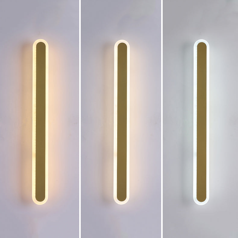 Linear Wall Light Fixture Modern Style Wall Sconce Light for Living Room