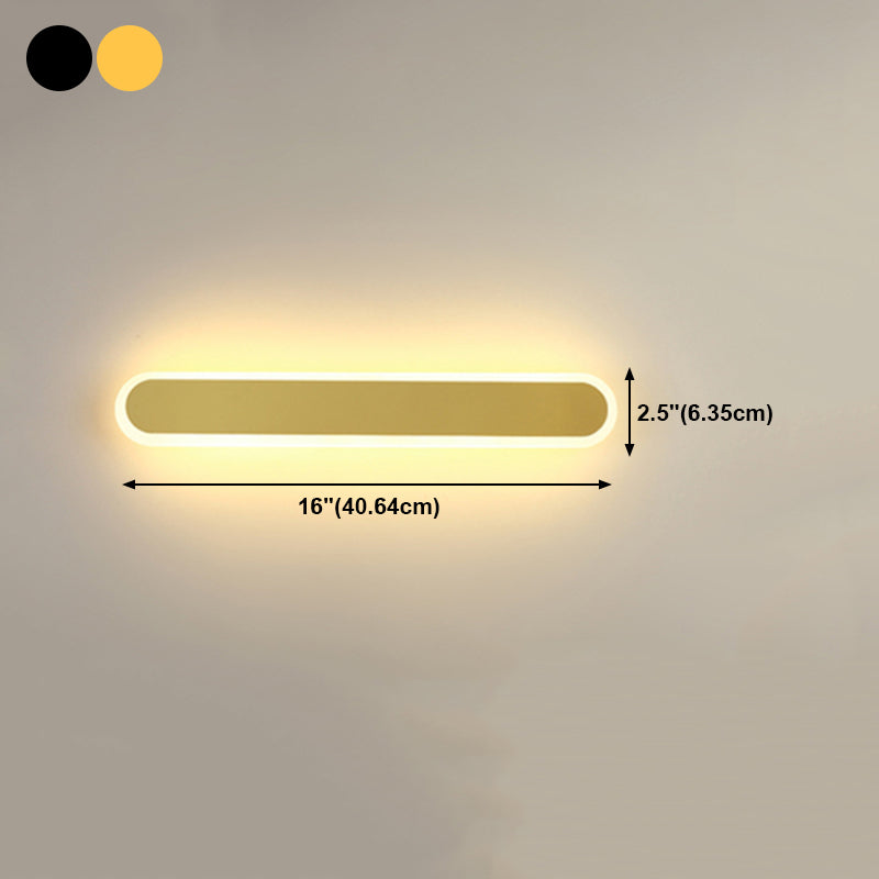 Linear Wall Light Fixture Modern Style Wall Sconce Light for Living Room