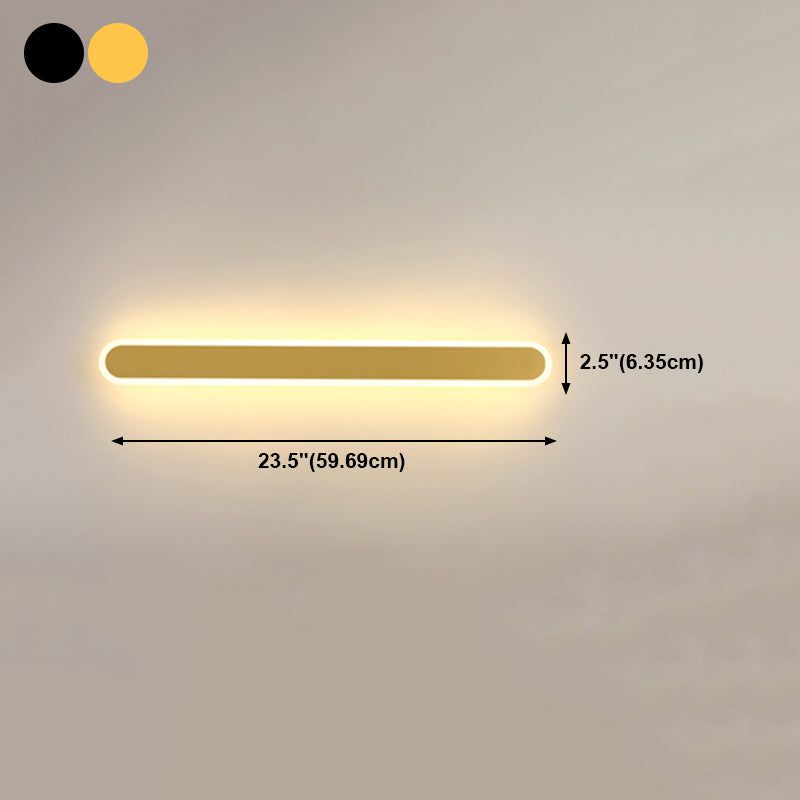 Linear Wall Light Fixture Modern Style Wall Sconce Light for Living Room