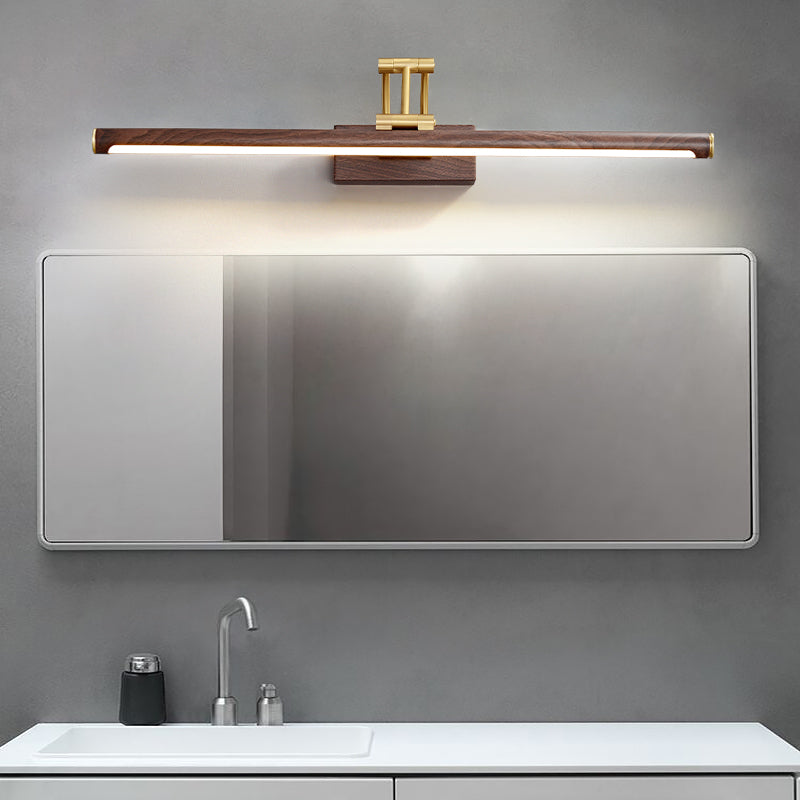American Style Brass Vanity Light Straight LED Mirror Light for Bathroom