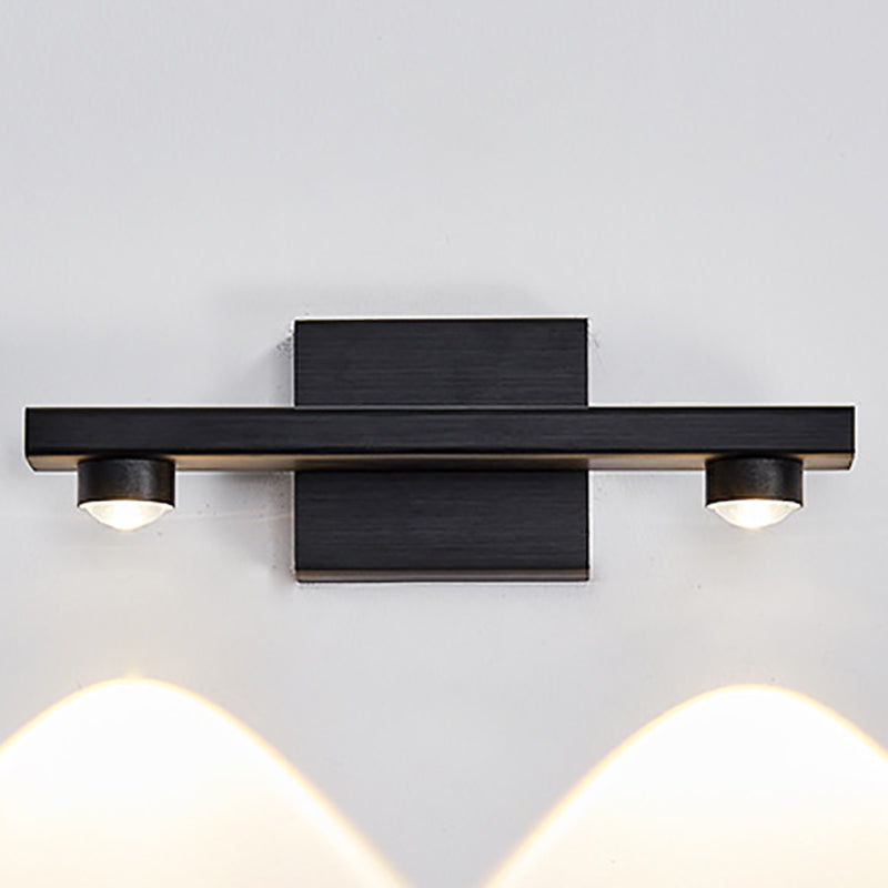 Postmodern Metal Vanity Light Straight Multi Light LED Mirror Light for Bathroom