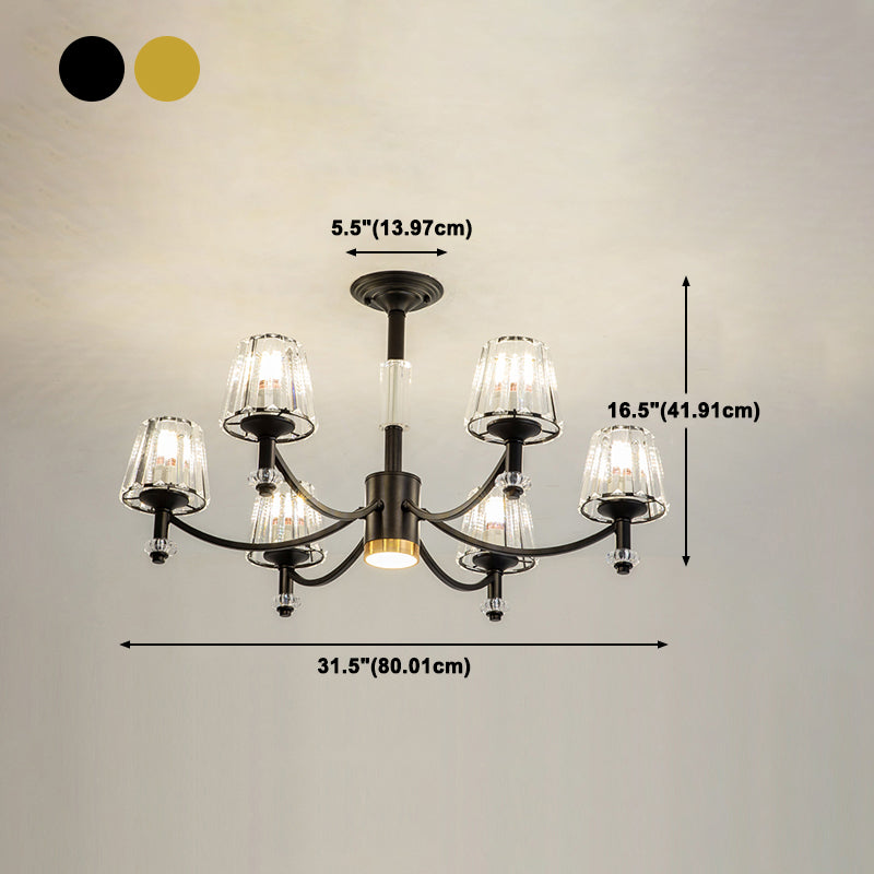 American Glass Chandelier Multi Light Chandelier Pendant for Dining Room