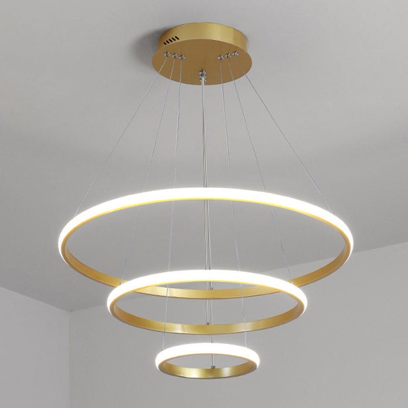 Modern Style Linear Shape Hanging Chandelier Metal Multi Light Hanging Lamp for Restaurant