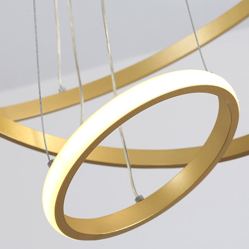 Modern Style Linear Shape Hanging Chandelier Metal Multi Light Hanging Lamp for Restaurant