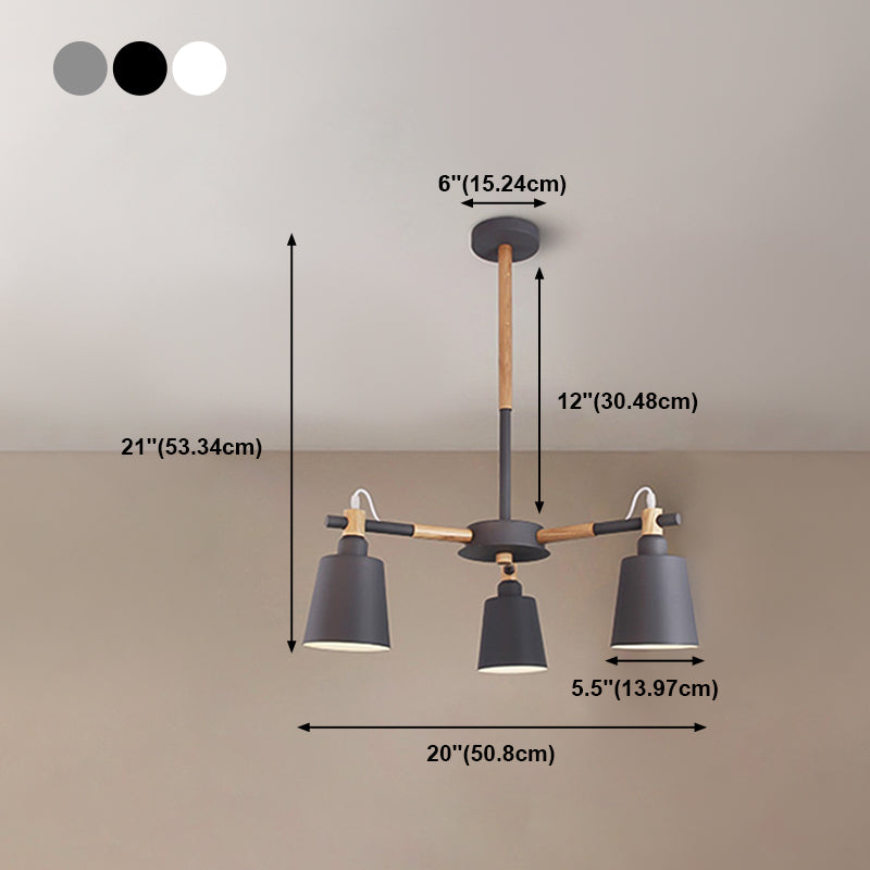 Contemporary Bell Shape Pendant Chandeliers Metal Pendant Lighting