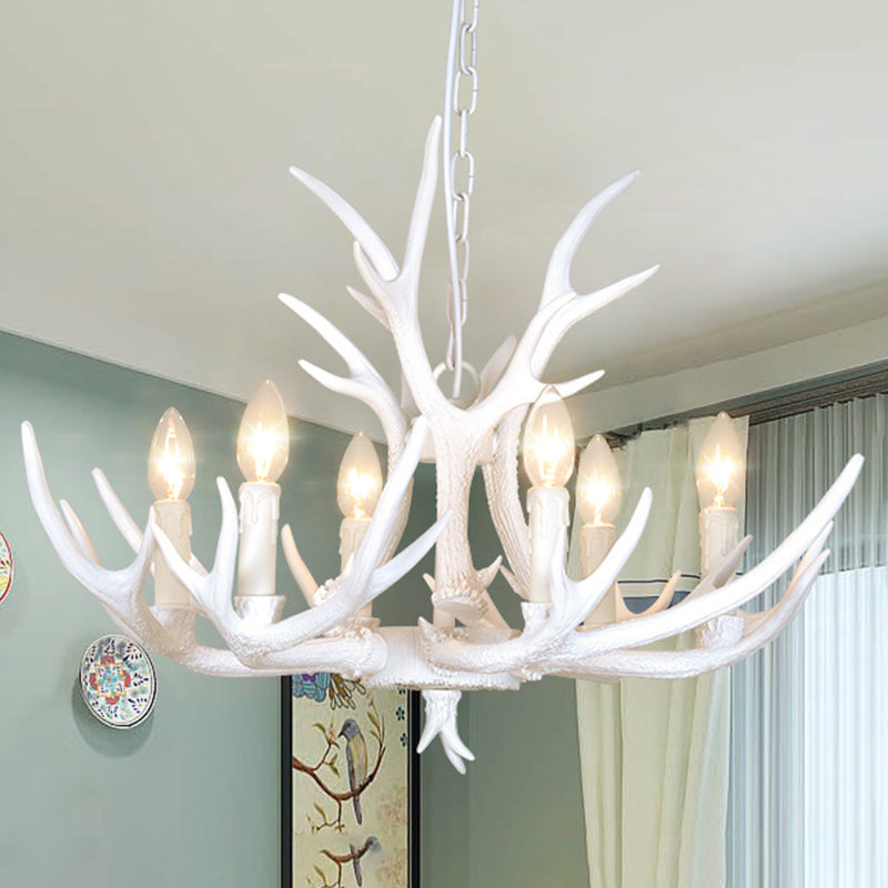 Unique Shape Resin Hanging Ceiling Light American Style Multi Lights Hanging Light
