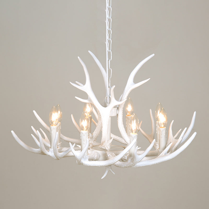 Unique Shape Resin Hanging Ceiling Light American Style Multi Lights Hanging Light