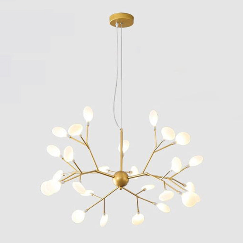 Metal Branch Pendant Lighting Modern Style Multi Lights Hanging Lamp