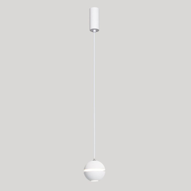 Postmodern Aluminum Pendant Light Single Light LED Hanging Pendant for Bedroom