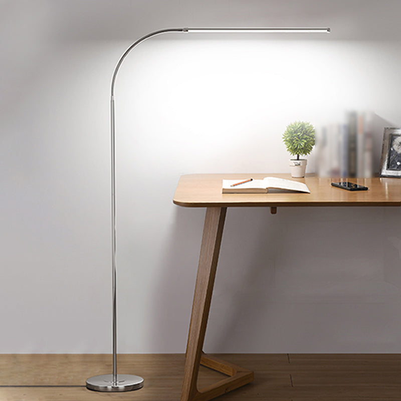 Modern Simple Floor Light 1-Light LED Floor Standing Light with Acrylic Shade