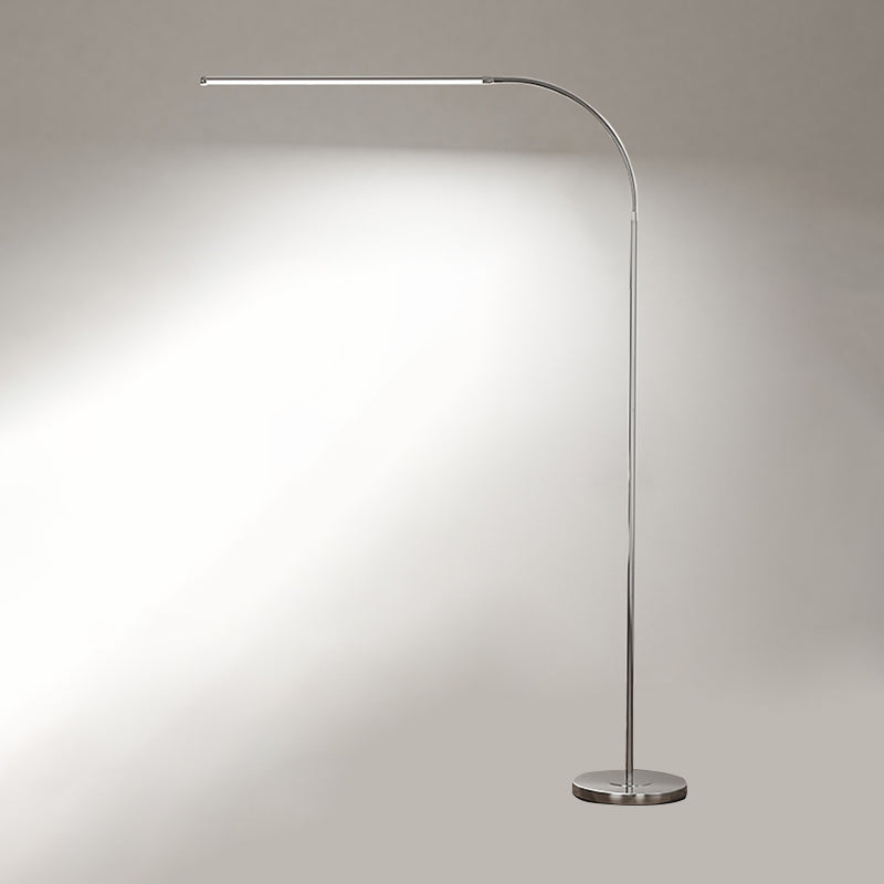 Modern Simple Floor Light 1-Light LED Floor Standing Light with Acrylic Shade