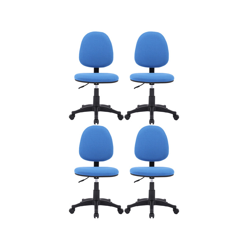 Black Nylon Modern Desk Chair Mid-Back with Upholstered Conference Chair