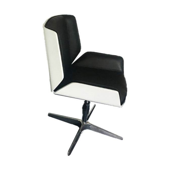 Mid Back Computer Desk Chair with Padded Arms Contemporary Office Chair with Metal Frame
