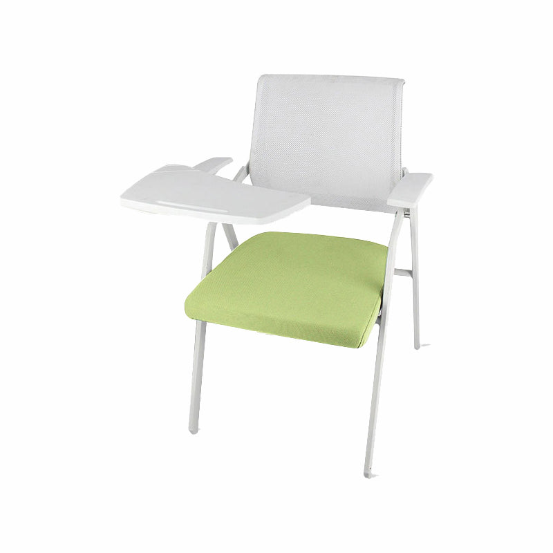 Mid Back Conference Chair with Fixed Arms Modern Office Chair with Metal Frame