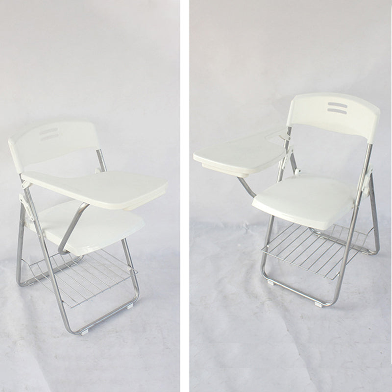 Modern Plastic and Metal Desk Chair with Low Back Home Office Chair