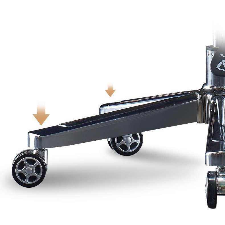 High Back Executive Swivel Office Chair Chrome Metal Frame Modern Ergonomic Task Chair