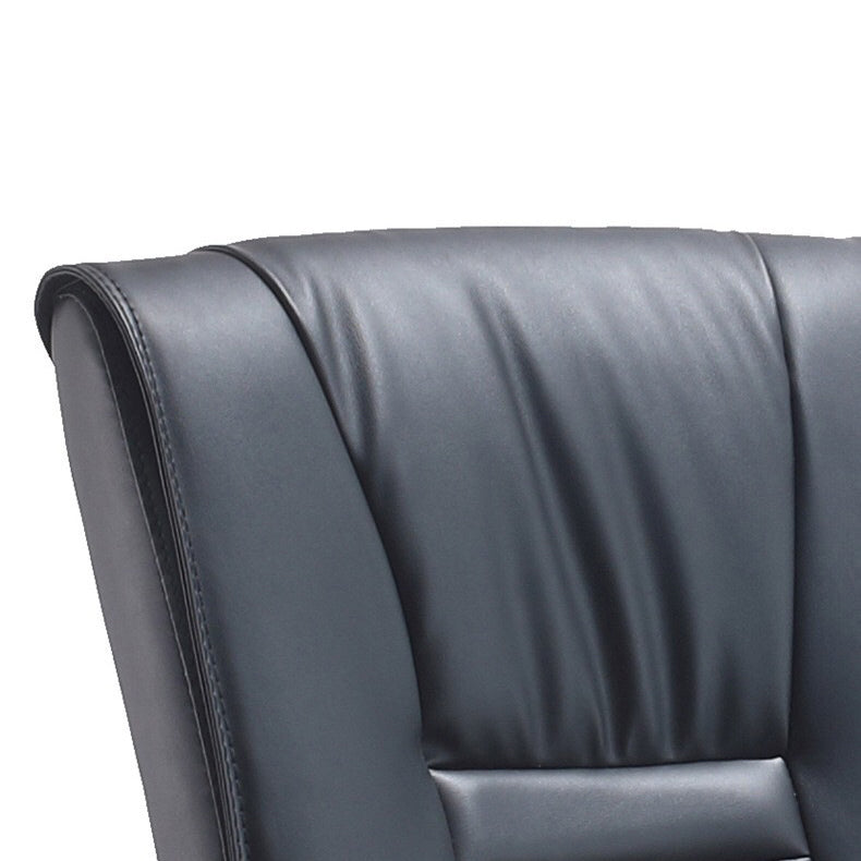 Silver Metal Modern Conference Chair High Back Leather Conference Chair