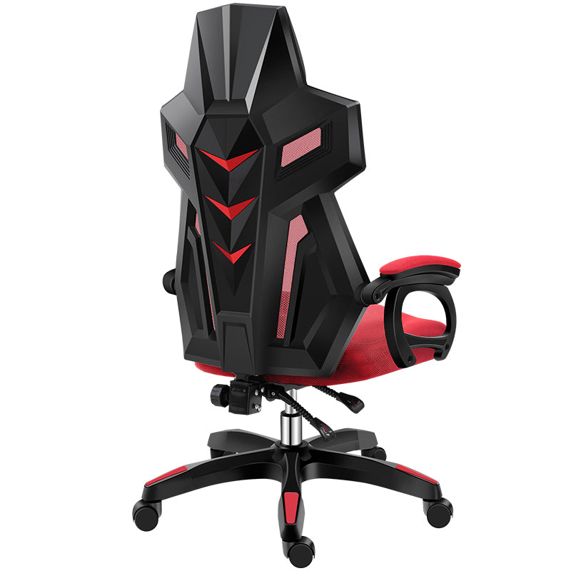 Modern Nylon Frame Gaming Chair Swivel Computer Desk Chair with Padded Arms