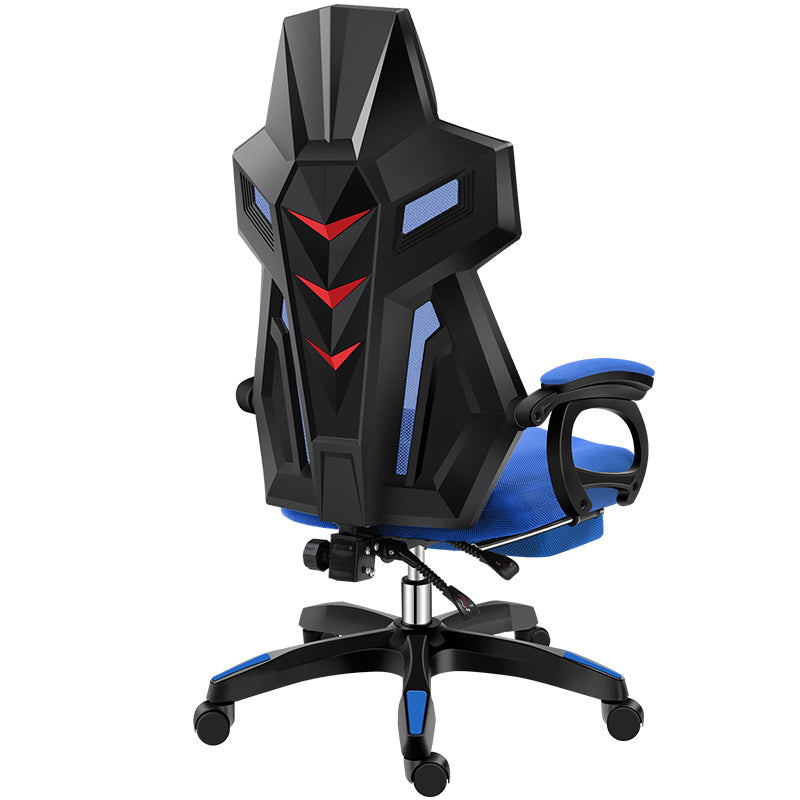 Modern Nylon Frame Gaming Chair Swivel Computer Desk Chair with Padded Arms
