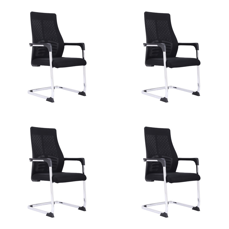 Modern Style Task Chair Mesh Office Chair with Fixed Arms for Home Office