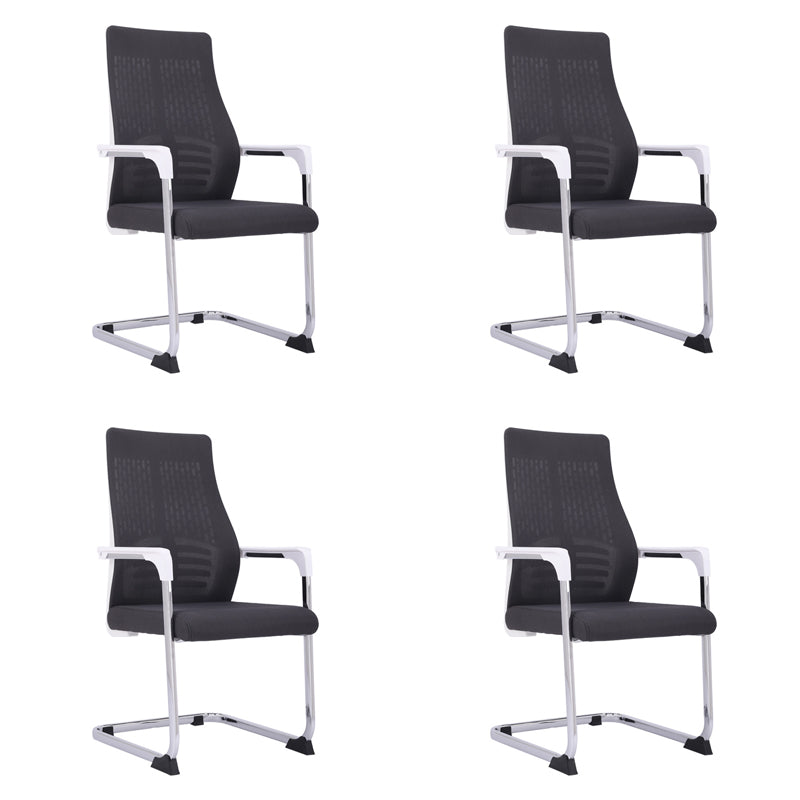 Modern Style Task Chair Mesh Office Chair with Fixed Arms for Home Office