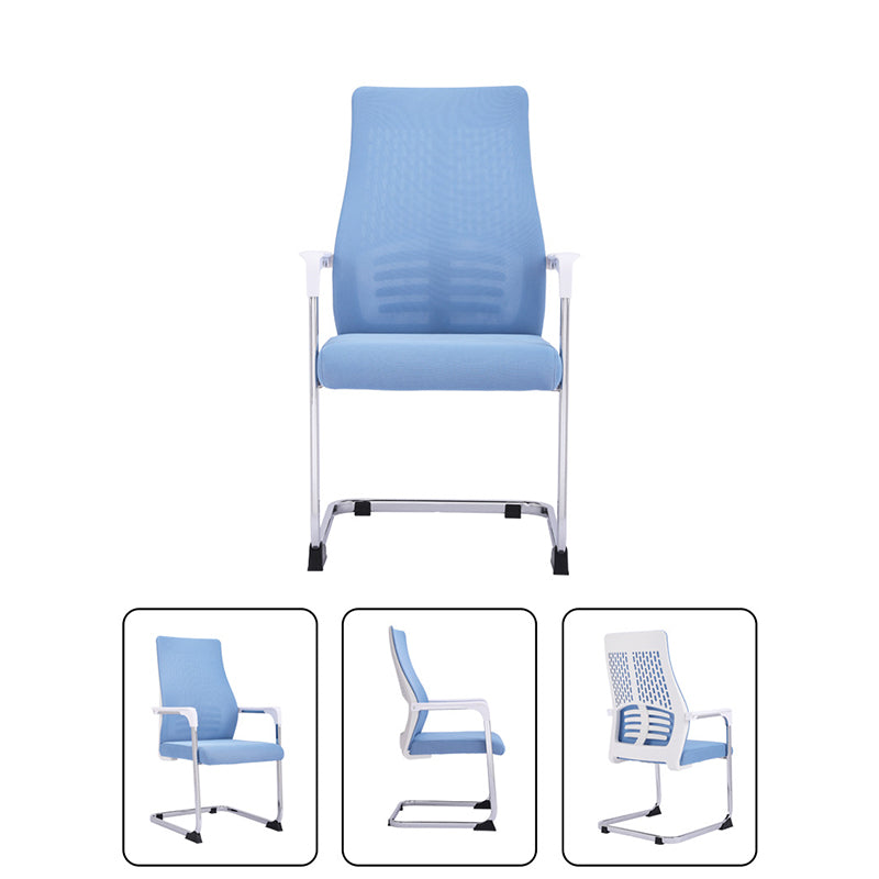 Modern Style Task Chair Mesh Office Chair with Fixed Arms for Home Office