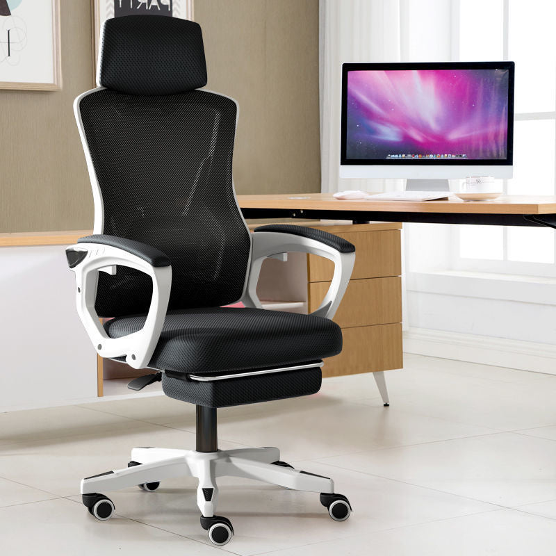 High Back Office Chair with Sponge Seat Adjustable Armrest and Height Office Chair