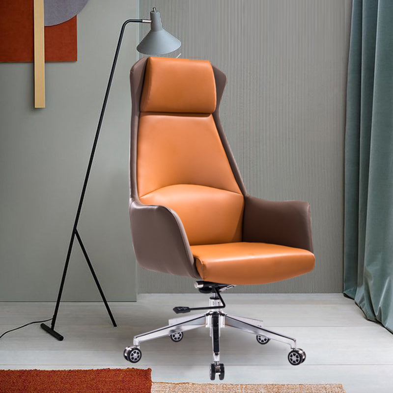 Modern Computer Task Chair Height-adjustable Office Chair with Upholstered