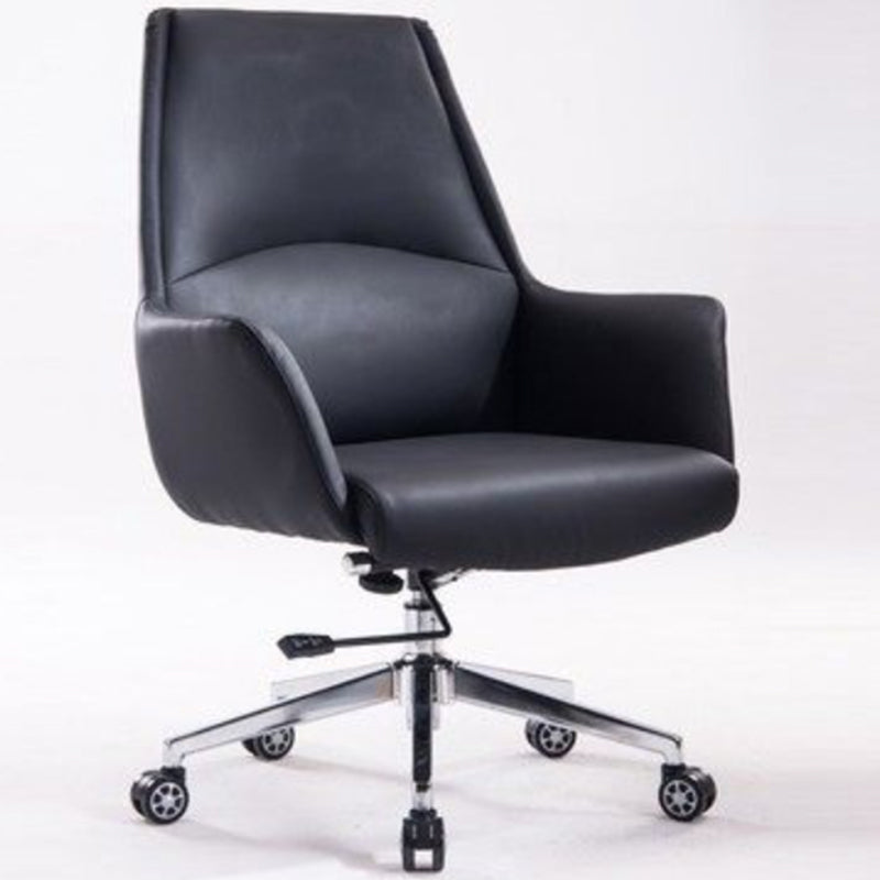 Modern Computer Task Chair Height-adjustable Office Chair with Upholstered