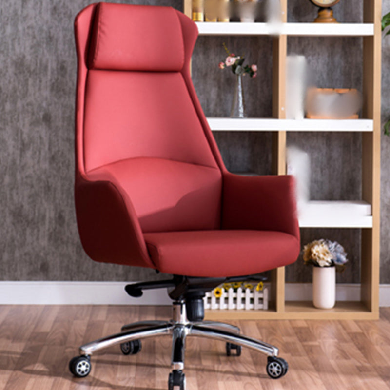Modern Computer Task Chair Height-adjustable Office Chair with Upholstered