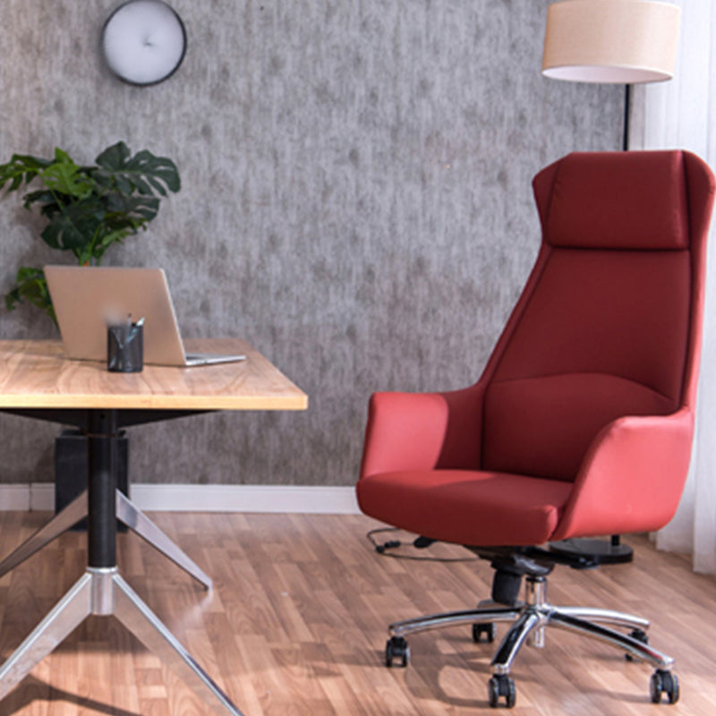 Modern Computer Task Chair Height-adjustable Office Chair with Upholstered