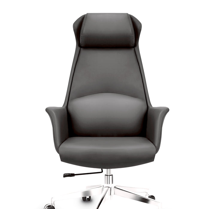 Faux Leather Executive Chair High Back Adjustable Swivel Office Chair