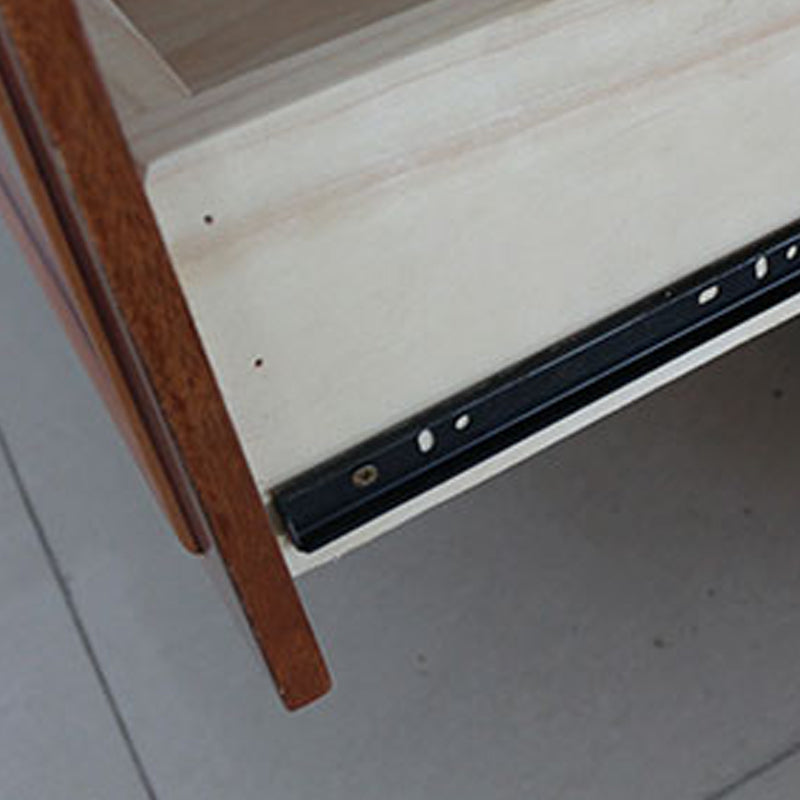 Square End Table with Drawer Traditional Sofa Side End Table for Living Room