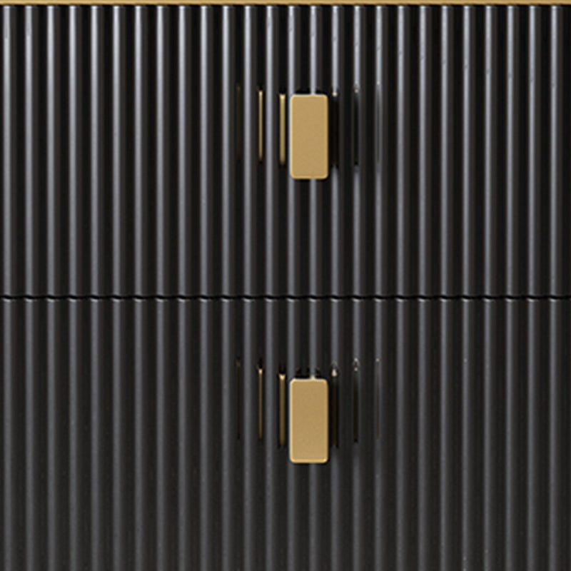 Gorgeous Wood Four-Leg Side Table with Two Drawers for Living Room