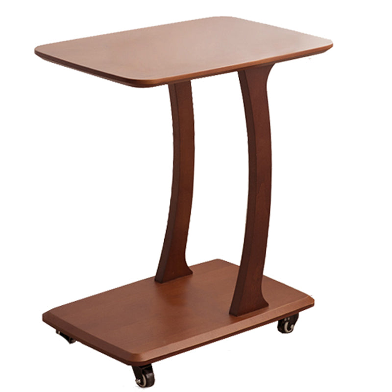 Industrial Brown 23.6" H x 15.7" W x 23.6" D Sofa Side Accent Table