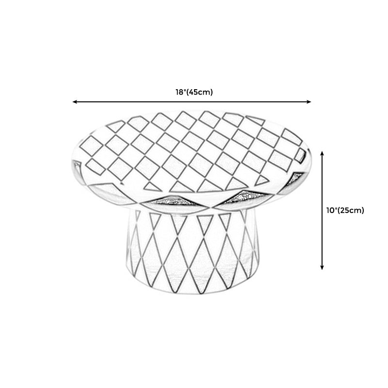 Nordic Style Drum Sofa End Table Accent Sofa End Side Table for Living Room