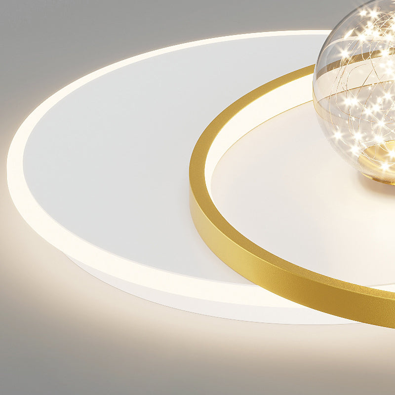 Modern Geometric Ceiling Lighting Metal LED Bedroom Ceiling Flush Mount