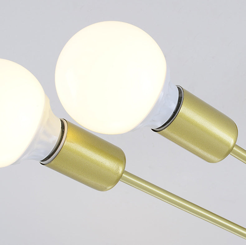 Metal Sputnik Shade Flush Ceiling Light Modern Multi-Lights Flush Mount Fixture