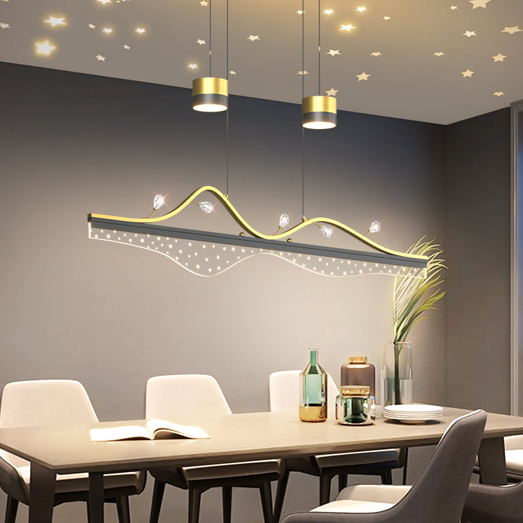 Contemporary Style Cylinder Island Lighting Metal Island Lighting Fixtures