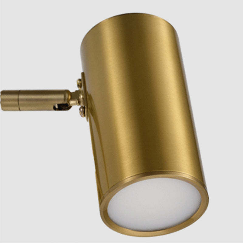 Modern Metal Wall Light Geometric Swing Arm Wall Sconce for Living Room