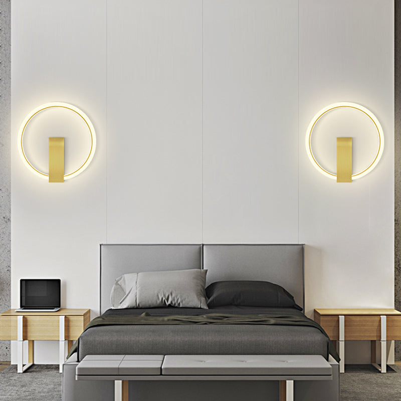 Runde Form Metallwand Licht moderner Stil 1 Lichtwandhalterung Licht